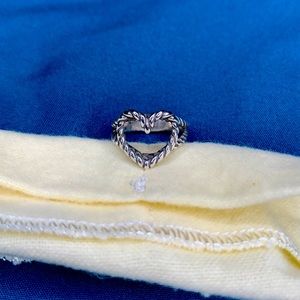 RESERVED Twisted Wire Heart Ring